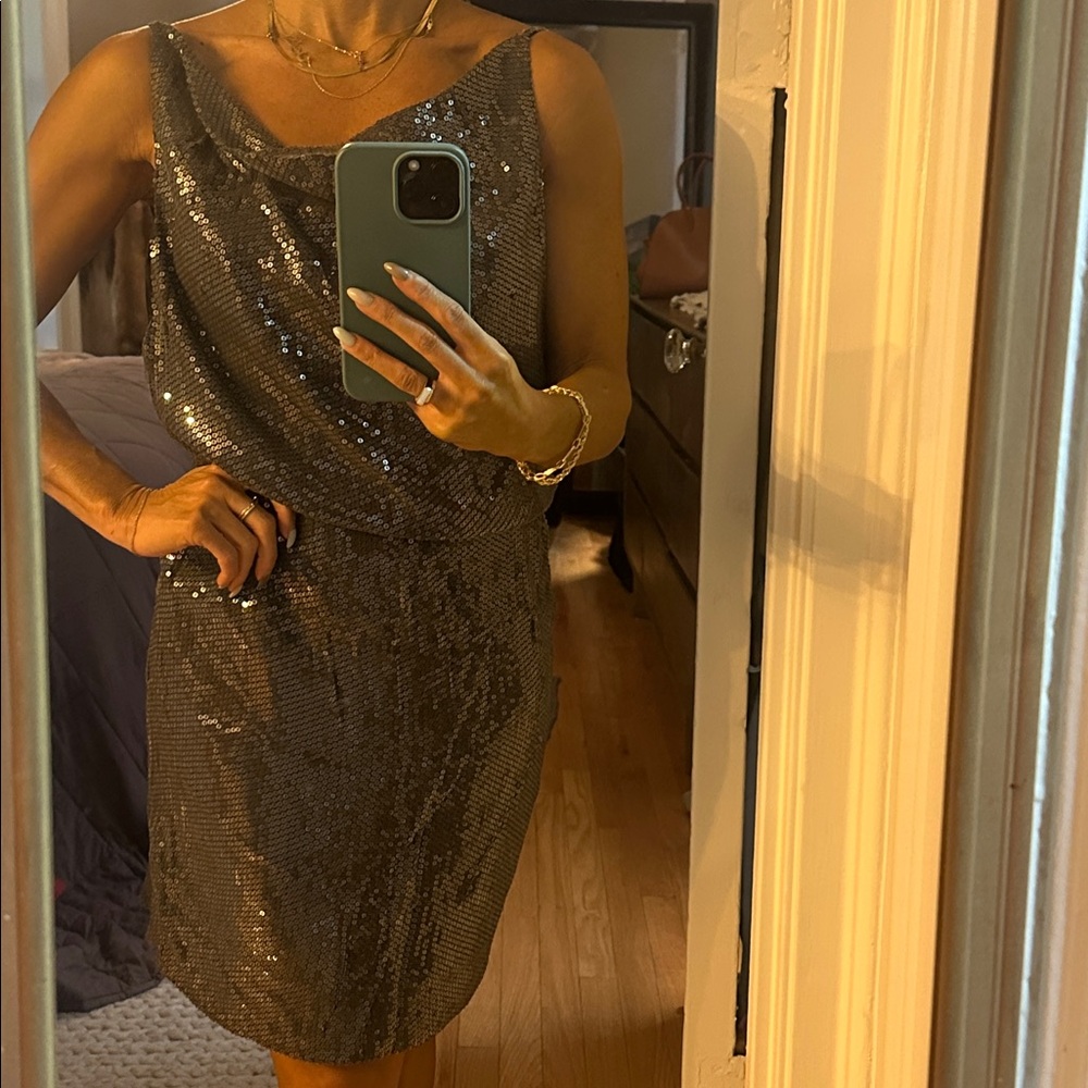 Robert Rodriguez sequin mini dress.